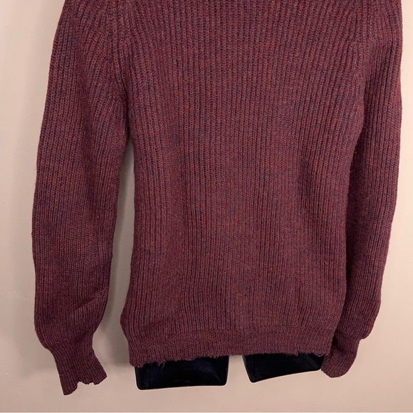 XL Vintage Kilspindie Burgundy Wool Mens Sweater Academia See Measurements Knit - Picture 9 of 14